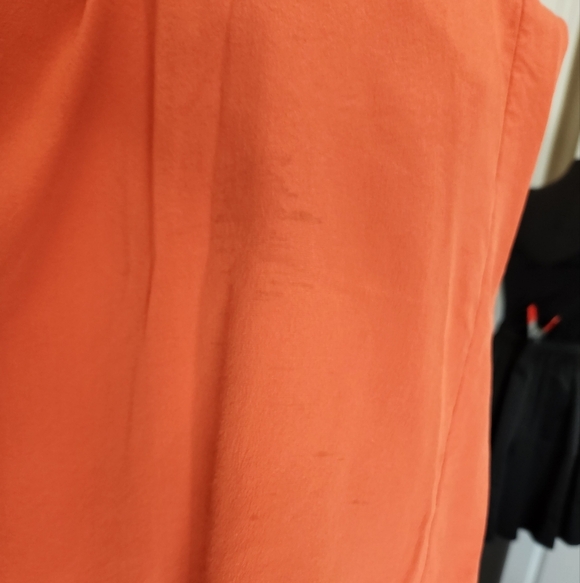 Orange Madewell Silk Dress Size 4 - Picture 12 of 12